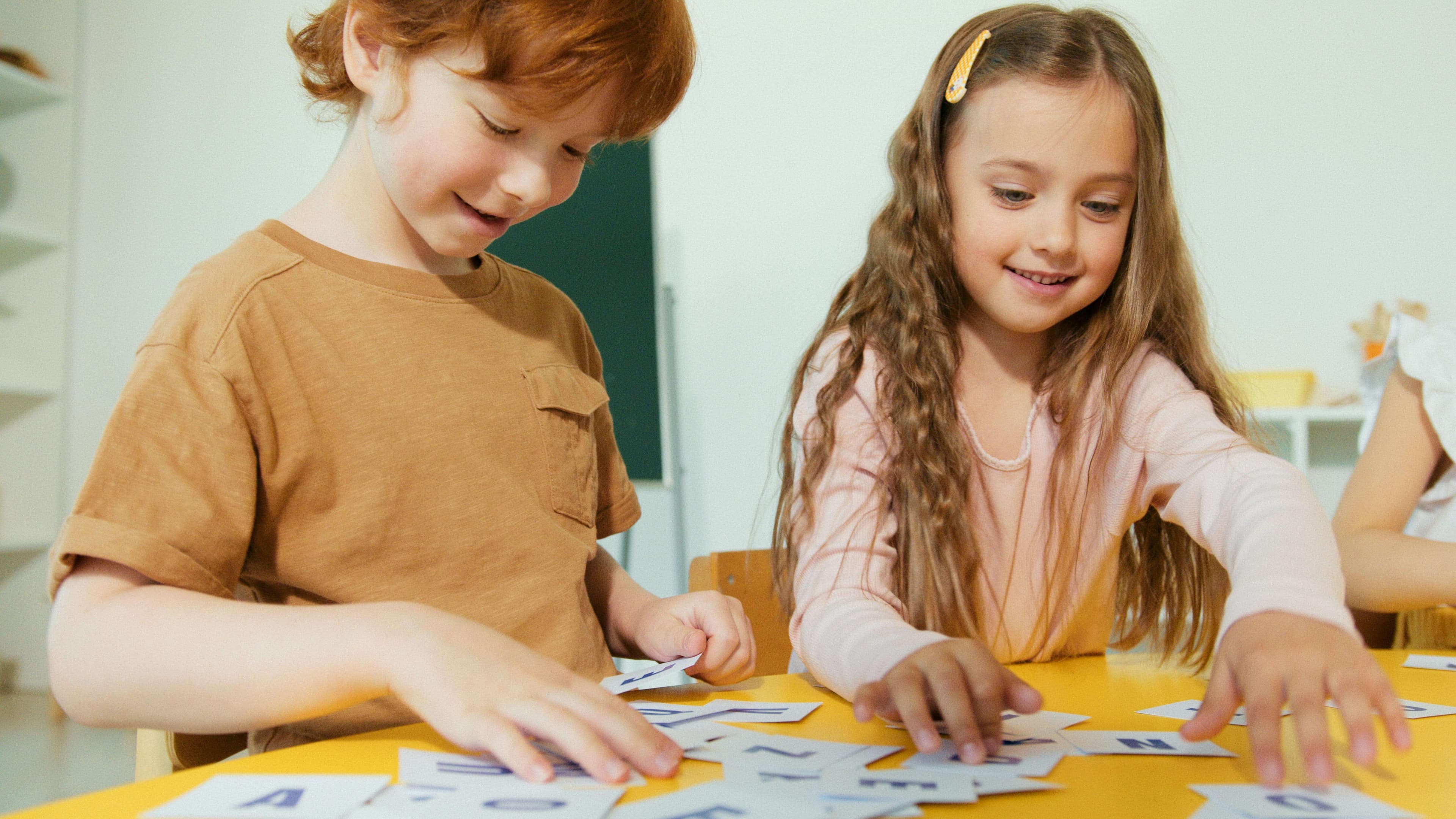 ABA therapist working with a child